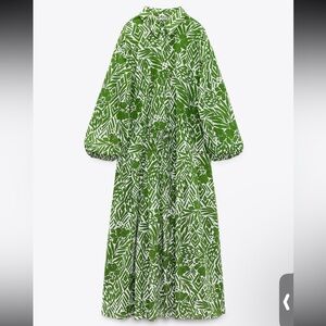 Zara Long Print Dress